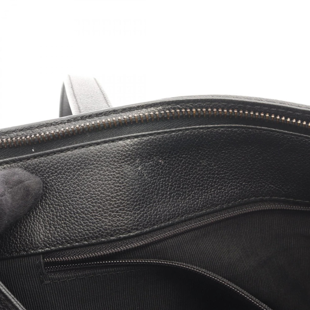 CHANEL Black Leather Logo Tote Bag - Picture 11 of 11